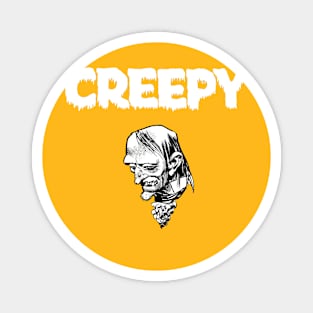 Uncle Creepy white logo Magnet